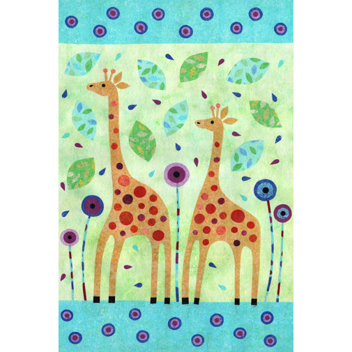 Roomie Kidz Leinwand Zwei Giraffen | Wayfair.de